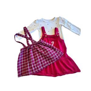 Carter's Christmas Matching Outfit for Girls 12 Months Size